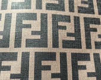 Fendi Fabric Material By The Metre By The Yard Fendi Zucca FF | Etsy