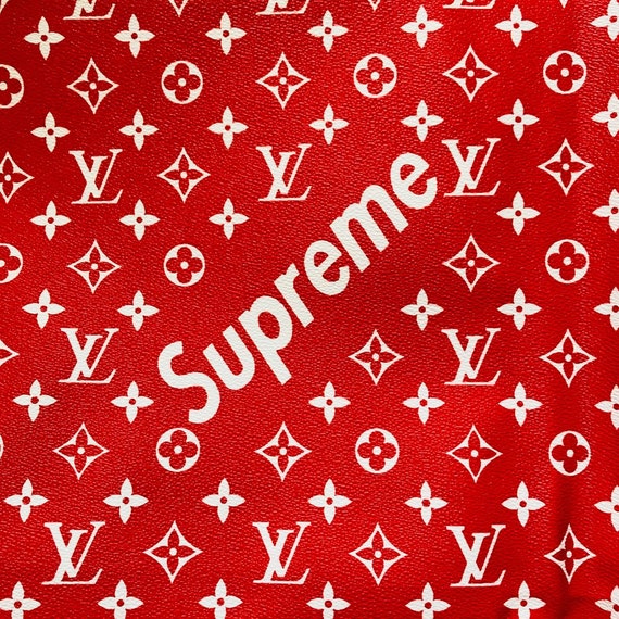 Louis Vuitton Supreme LV Supreme Leather Vinyl Supreme Louis | Etsy