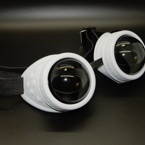 Matte Grey Goggles with Domed Light Grey Lenses