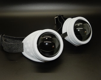 Matte Grey Goggles with Domed Light Grey Lenses