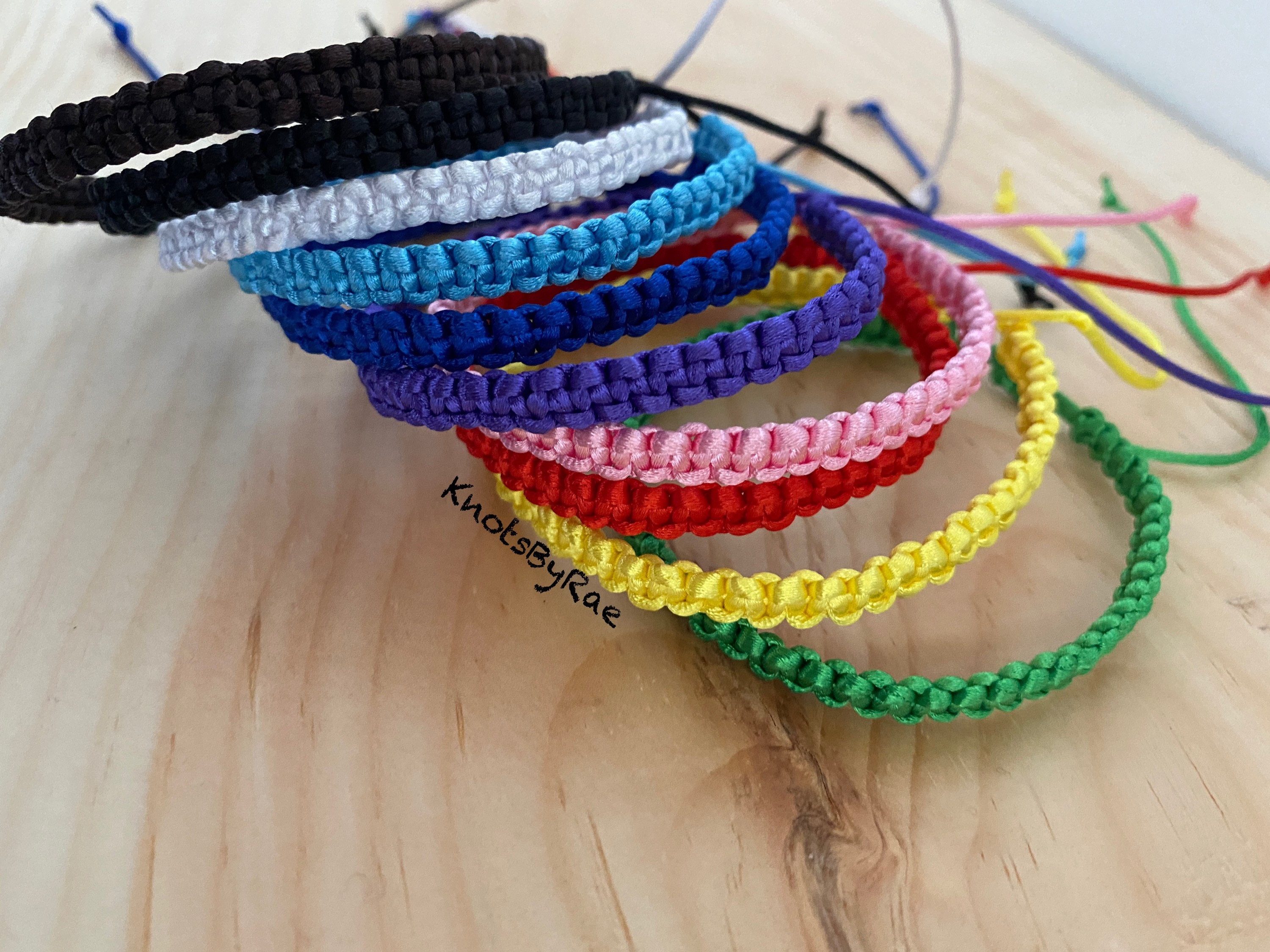 Solid Color Flat Braided Wax Cord bracelet-friendship Bracelet-Waterproof  Adjustable Macrame Bracelet, Wax String - valleyresorts.co.uk