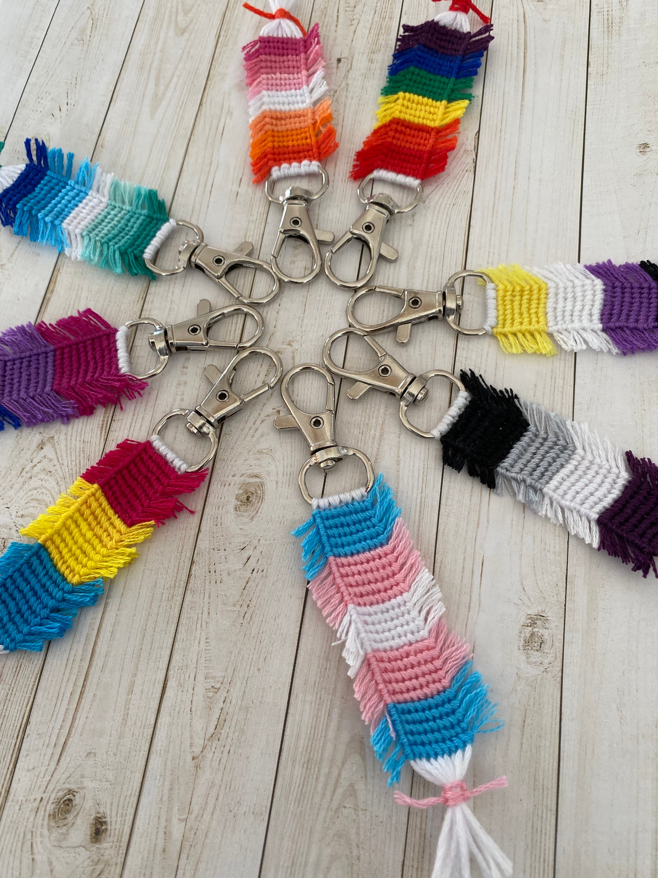 Keychains and Wristlet Straps - Pride Flags and Fun Designs — Cybermenology  - Handmade Goods and Other Nerdy Things