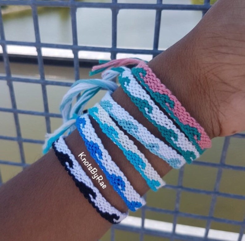 Ocean Wave Water Friendship Bracelets Summer Surfer String Etsy