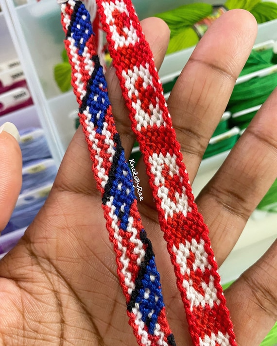 GONMFKM Pulsera Tejida Con La Bandera De Rusia De Moda Unisex Brazalete