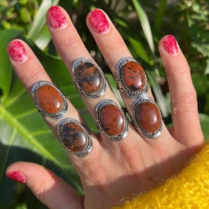 Pierre marron bague hotsell