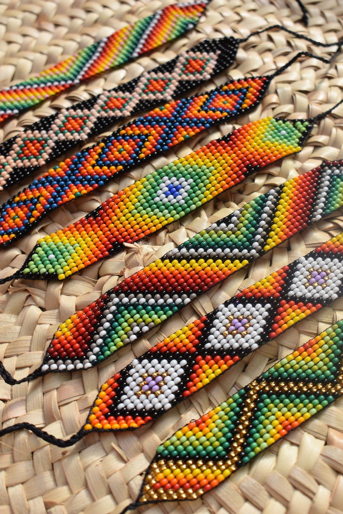 BEADED LOOM BRACELET 11 Rows Seed Bead Bracelet Anklets Etsy Australia