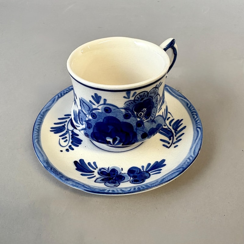 Blue White Demitasse - Etsy