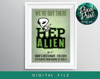 Descarga digital Gilmore Girls inspiró Hep Alien Print Poster A3