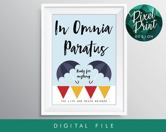 Descarga digital Gilmore Girls inspirada en Omnia Paratus Print Poster A3 y 11x14