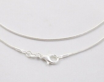 Customize a Necklace! Silver Plated 1mm Snake Chain Necklace, Personalize Your Own Necklace With Add On Charms, Gift Idea, Gift For Her