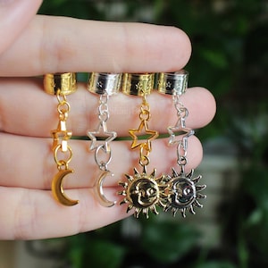 Celeastial Handmade cartilage ear cuff. Dangling cartilage ear cuff. Ear Cuff No Piercing. Celestial Clip On Earring Cuffs, Fantasy ear cuff