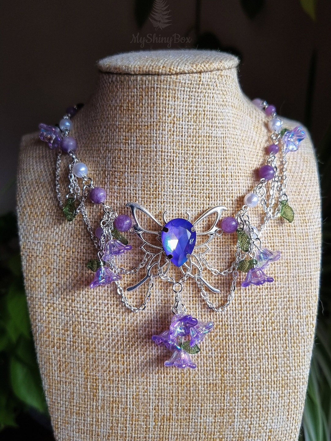 Sterling Silver Dancing Faerie Necklace Rainbow Moonstone