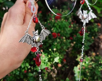 Cadena para gafas gótica de murciélago, soporte para gafas de vampiro, accesorio espeluznante para gafas, fantasía oscura
