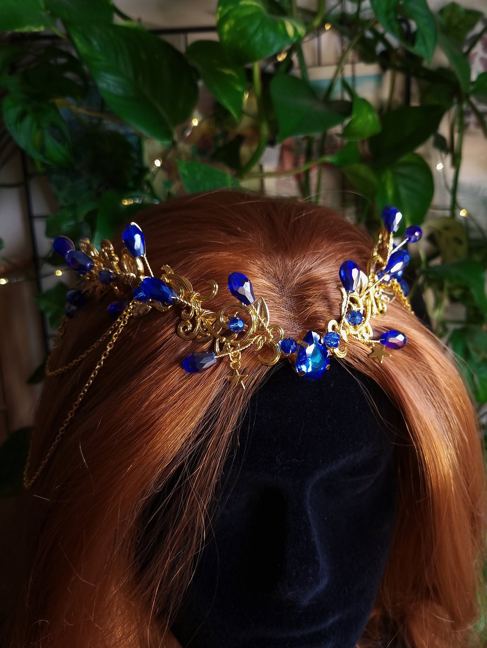 Headpiece Costume Greek Goddess Celestial Tiara Headdress 