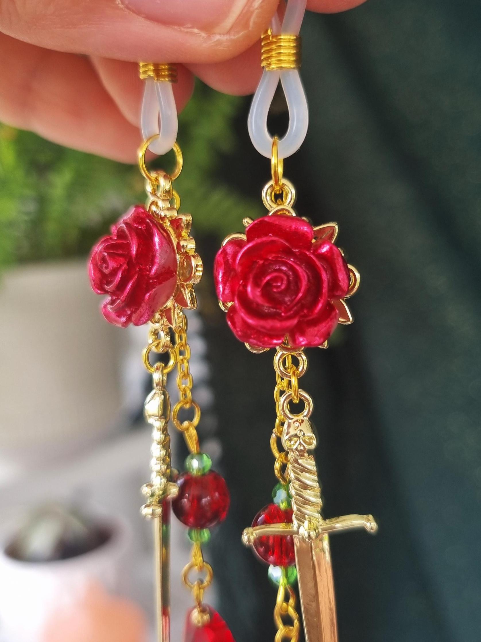 ☆❤️ ハート　薔薇　ウィング　羽　マスクチェーン　メガネチェーン ️ ハート 薔薇 ウィング 羽 マスクチェーン メガネチェーン