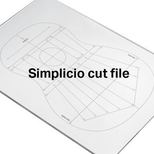 Simplicio guitar top and back template