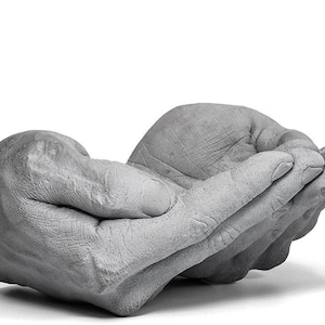 Concrete Hands Home Decoration Beton Art Gift image 2