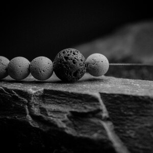 Concrete necklace with natural Lava Rock image 2