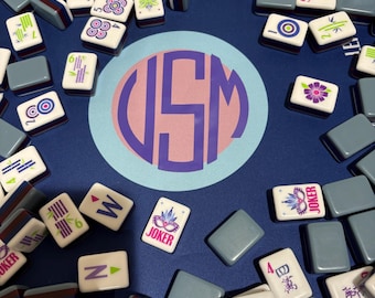 Mahjong Mat Monogram