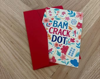 Mahjong Greeting Card - Mahjong Gift