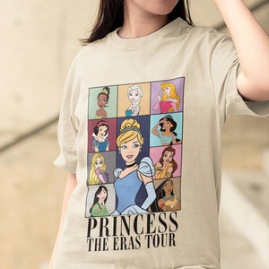 Princess Eras Tour T-Shirt, Eras shirt, Disneyland shirt, Disneyworld shirt, disney princess