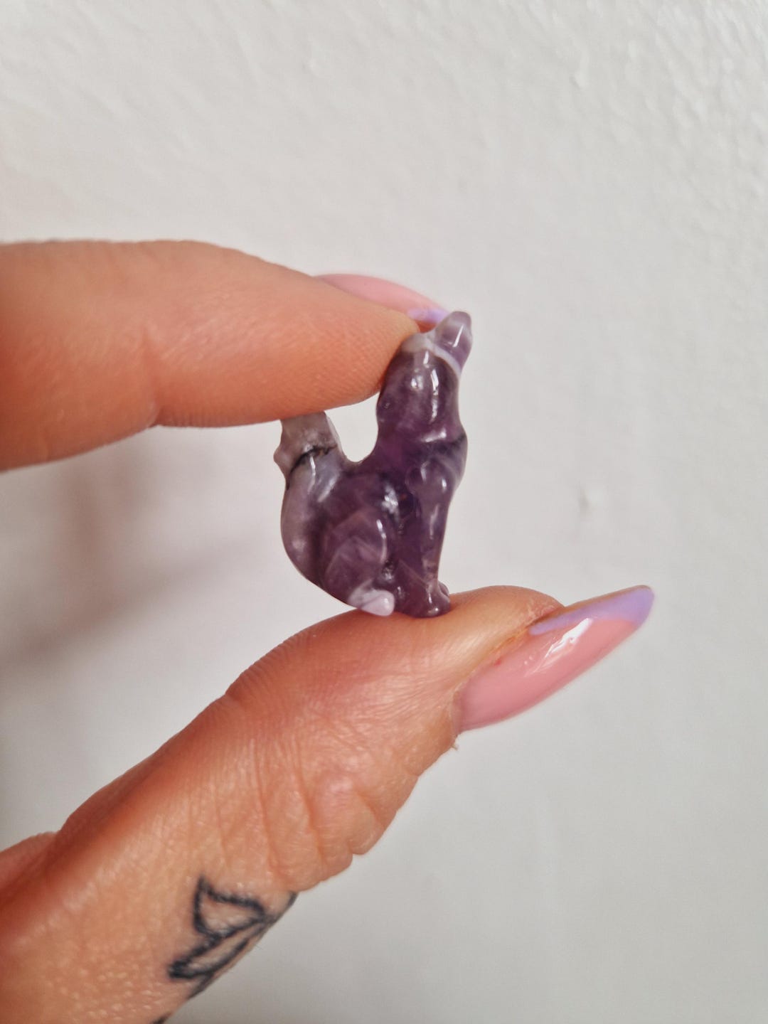 Amethyst Crystal Carvings - Crystal Rabbit Bear - Turtle Wolf Cute Baby ...