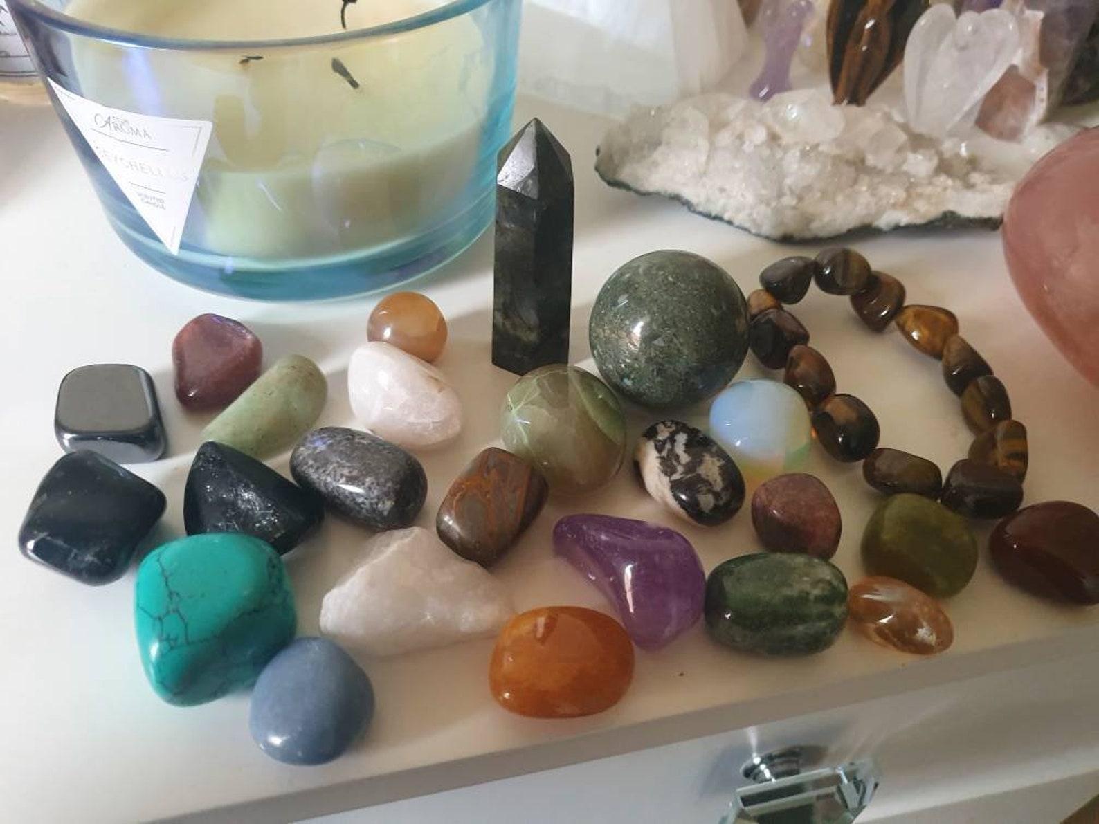 Crystal Advent Calendar 24 Day Advent Gemstone Crystal Etsy UK