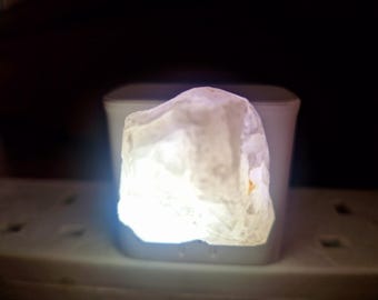 Amethyst USB night light - crystal night light - plug not included