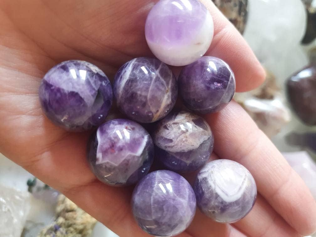 3 Mini crystal spheres 2025mm crystal healing spheres Etsy