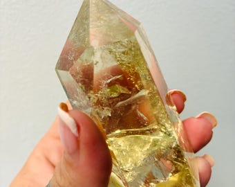 Abundance citrine Crystal healing point angelic crystals STUNNING manifestation and abundance guardian crystal  stone 151g