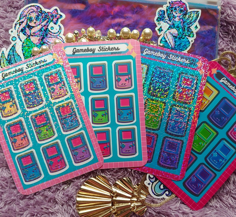 Gameboy Sticker Sheets - Etsy