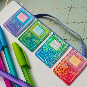 Game On! Sparkly Magnetic Bookmark