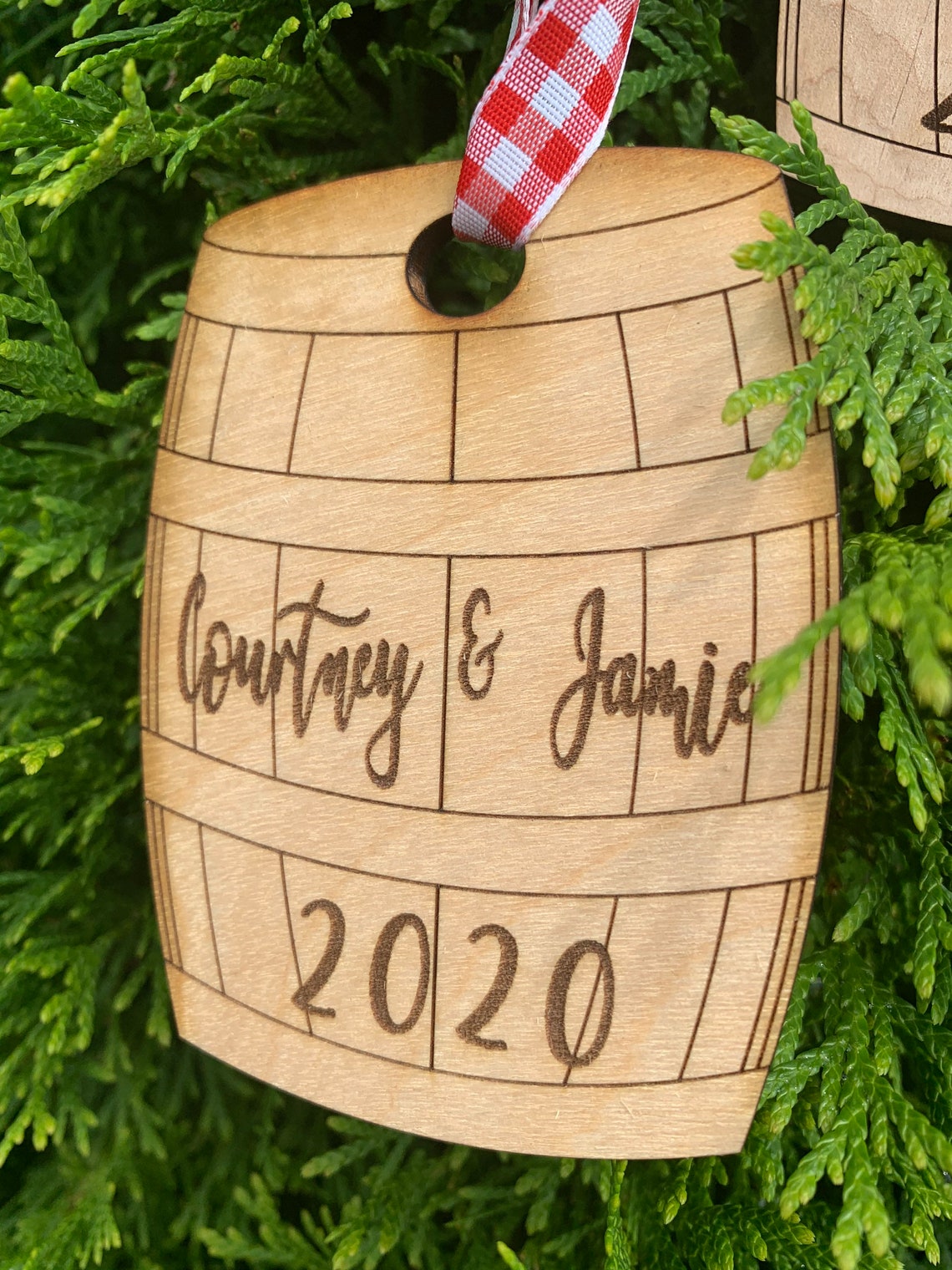 Bourbon Barrel Ornament Personalized Ornament Wood Ornament Etsy Hong