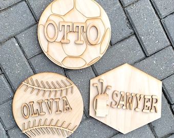 Personalized Name Sign Kit/DIY Name Sign/ Sports/Kid’s Room/Kid’s Activity