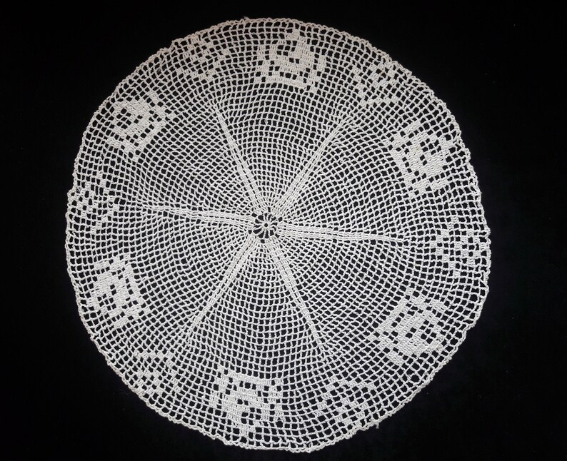 handmade Vintage lace Vintage Crochet Home Decor Crocheted Lace Crochet home decor Crochet pattern