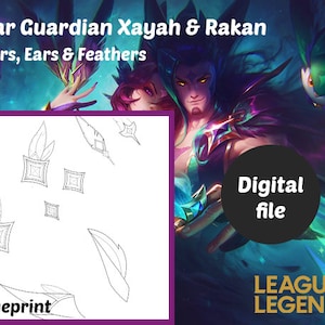Star Guardian Xayah & Rakan - Pakketblauwdruk