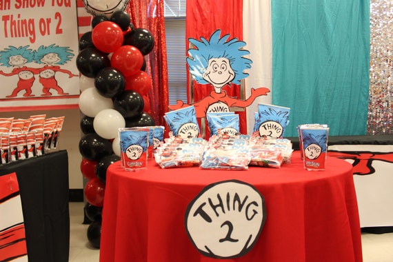 Thing 2 Chip Bag Inspiredthing 2 Theme Inspired The Custom Etsy