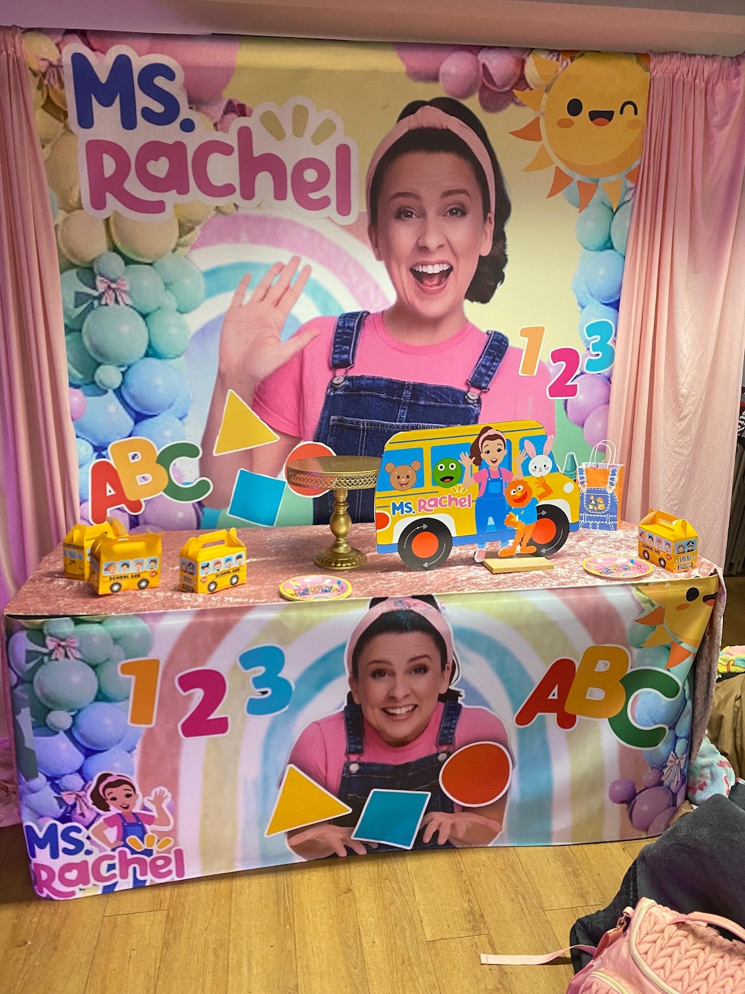 Miss Rachel Inspired 6’ by 5’ Banner & 8 Foot by 30 Inches Table Front ...