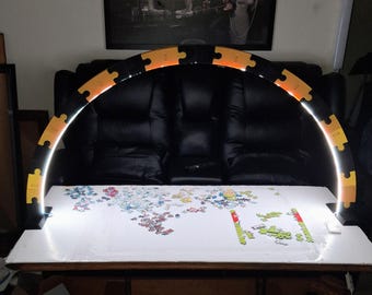 3D Printed Puzzle LED Lamp, Variable Color & Intensity