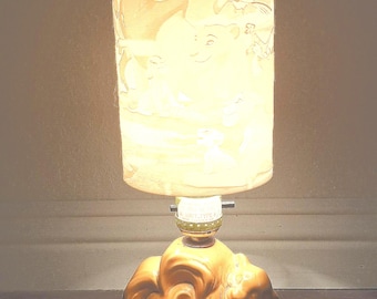 1 ceramic DISNEY lamp with Lion King Lithophane fan made