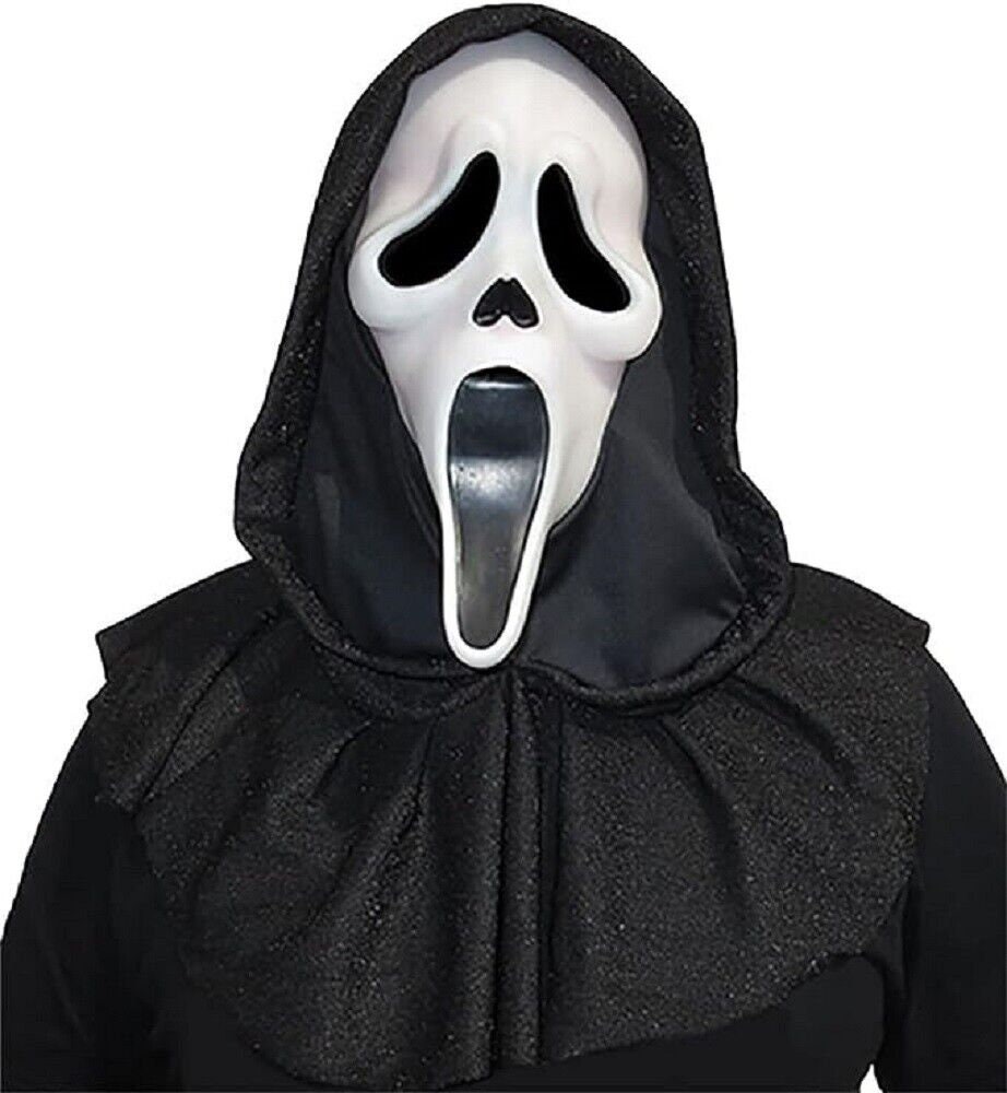 Scream Classic Horror Movie Ghost Face Mask Black Lanyard With ID Badge  Holder