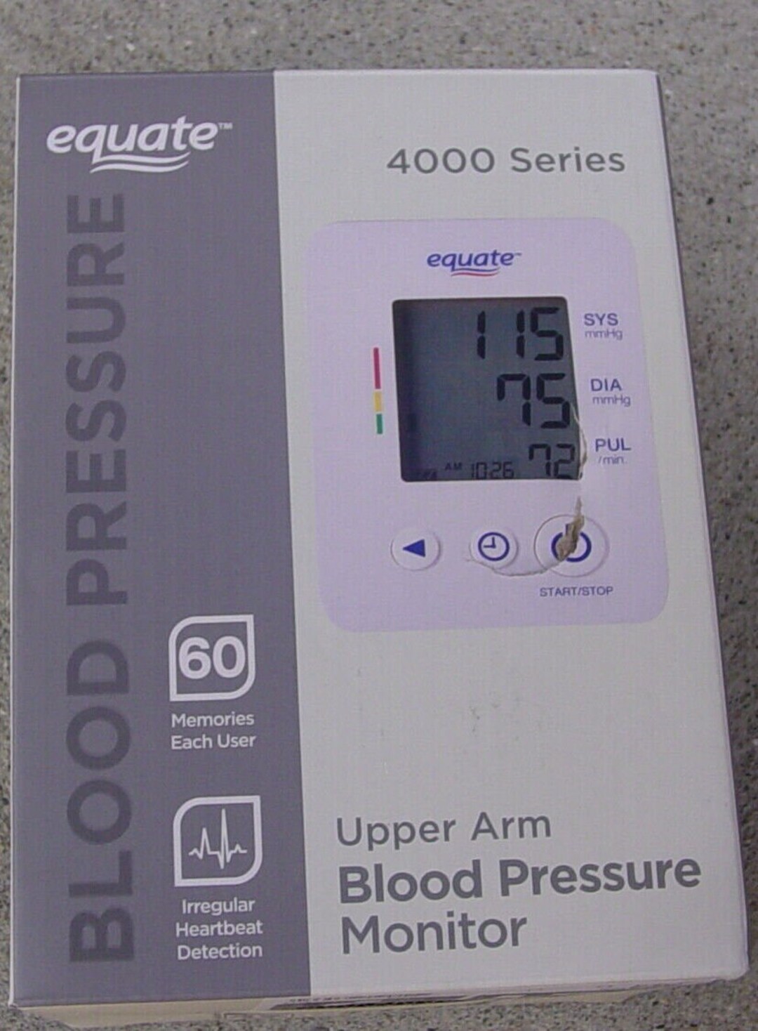 Equate 4000 Series Upper Arm Digital Blood Pressure Monitor Etsy