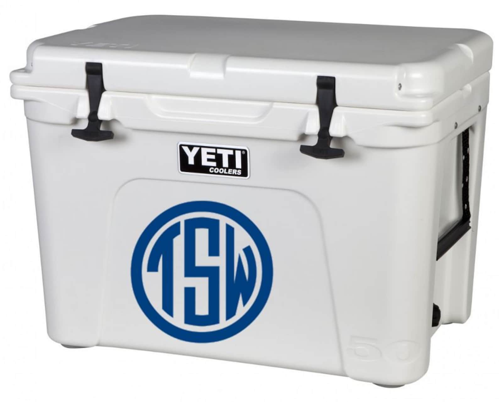 Yeti Cooler Decal Monogram Vinyl Decal monogram cooler decal Etsy