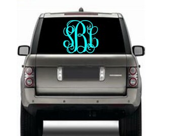 Car Decal | Monogrammed Car Decal | Car Monogram | Monogrammed Sticker