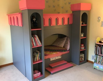 castle bed for little girl