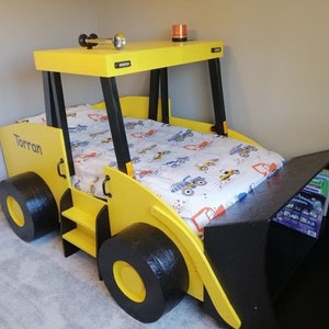 Full Size Front End Loader Bed PLANS (Plans Only), Create a Construction Bedroom for your Child, Perfect for the DIY Woodworking Enthusiast