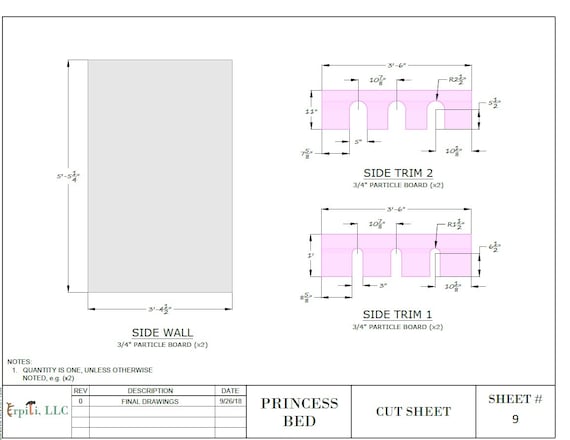 Princess Castle Bed PLANS plans Only Create a Princess Themed Bedroom for Your Child Perfect for the DIY Woodworking Enthusiast Etsy UK