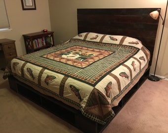 Queen Size Platform Bed w/ Headboard PLANS (Plans Only), Perfect for the DIY Woodworking Enthusiast