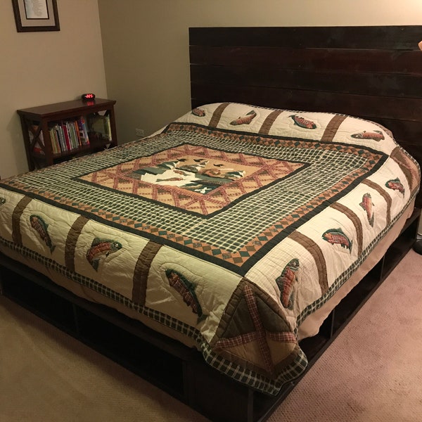 Queen Size Platform Bed w/ Headboard PLANS (Plans Only), Perfect for the DIY Woodworking Enthusiast