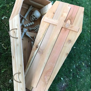 Halloween Coffin PLANS Plans Only, Build a coffin decoration for your yard Perfect for the DIY Woodworking Enthusiast image 2